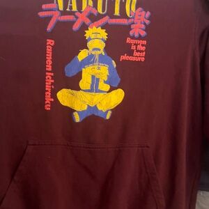 Naruto Graphic Hoodie - Maroon